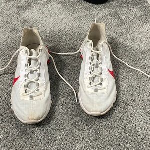 Nike React Element 55 Red White, size 13M, lightly used
